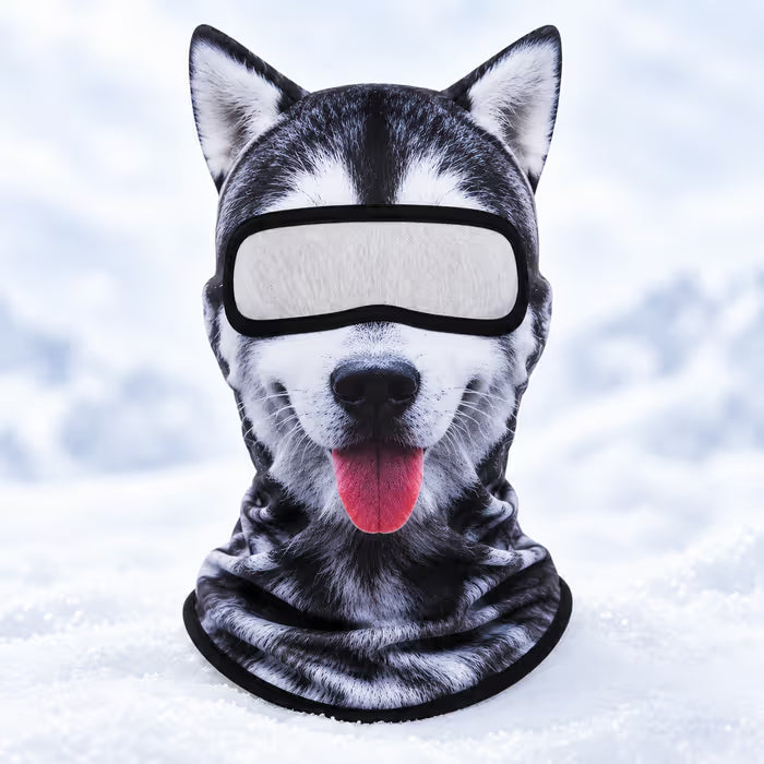 🐱 3D Visual effects Cat Ski Balaclava – Eye-Catching Animal Face Mask for Outdoor Fun!