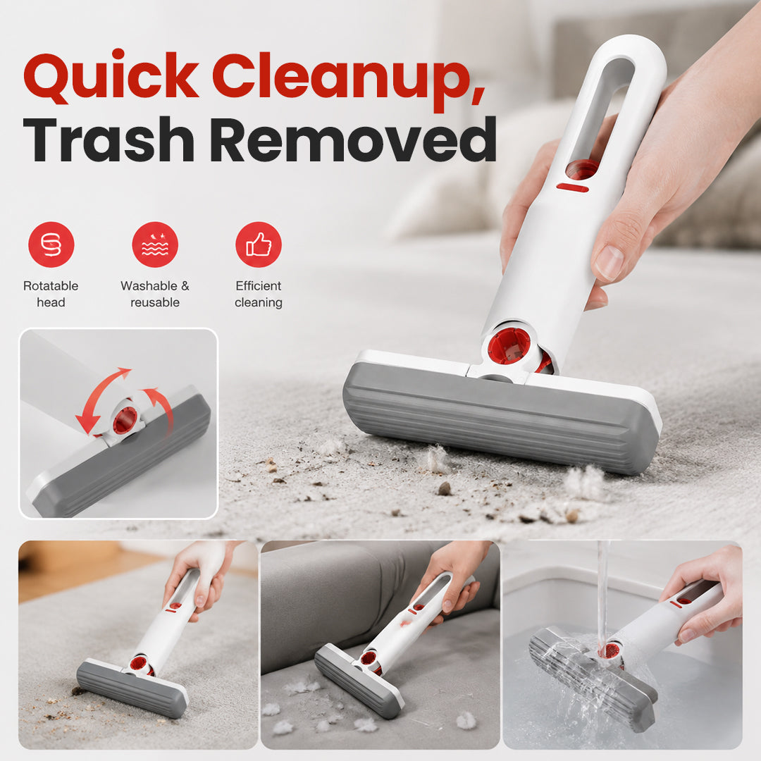 Hands-Free Squeeze Absorbent Handheld Mop