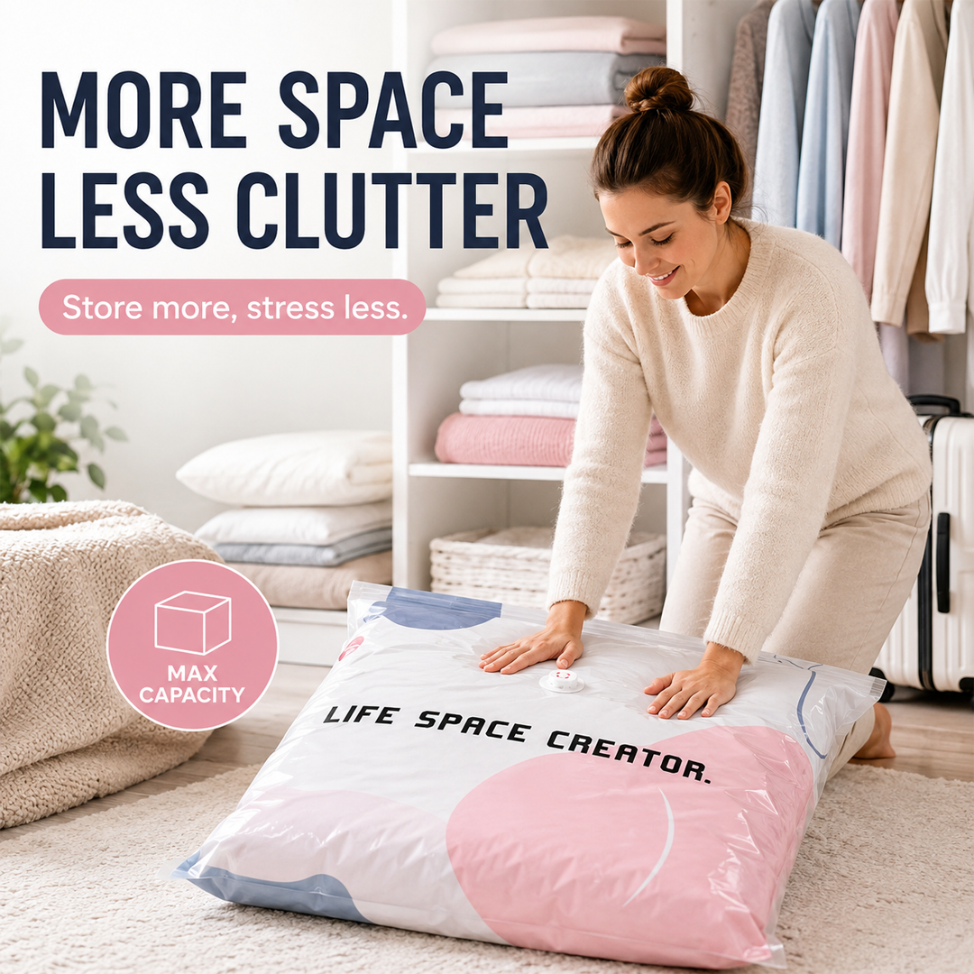 SpacePress No-Pump Vacuum Storage Bags