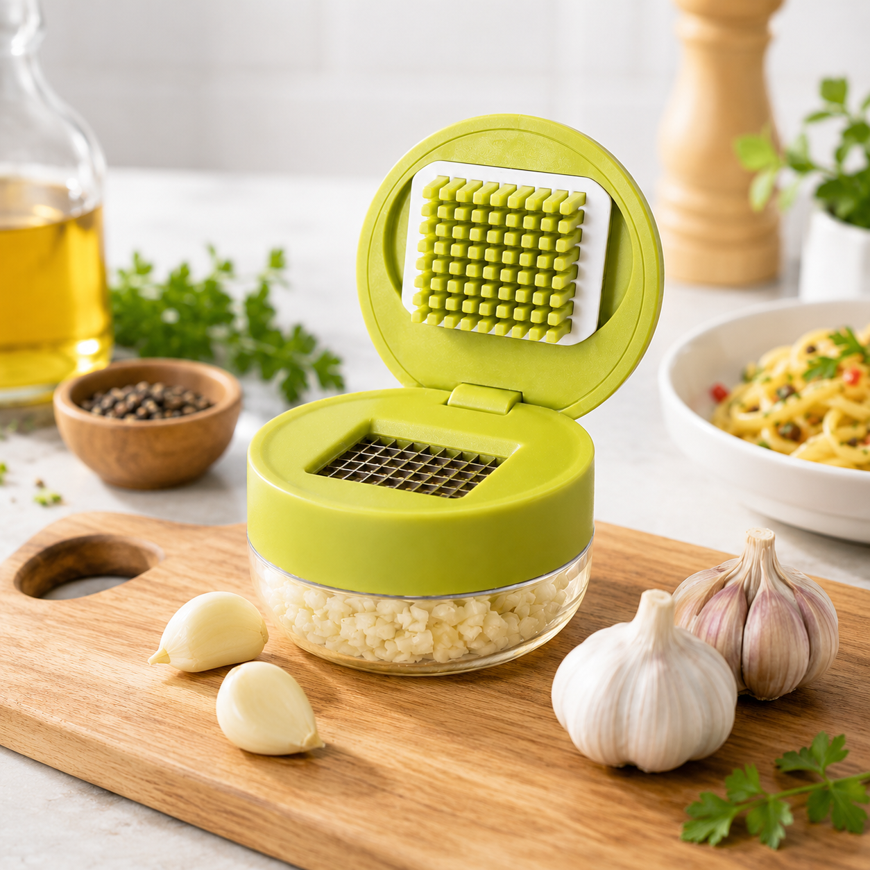 Compact Manual Garlic Chopper