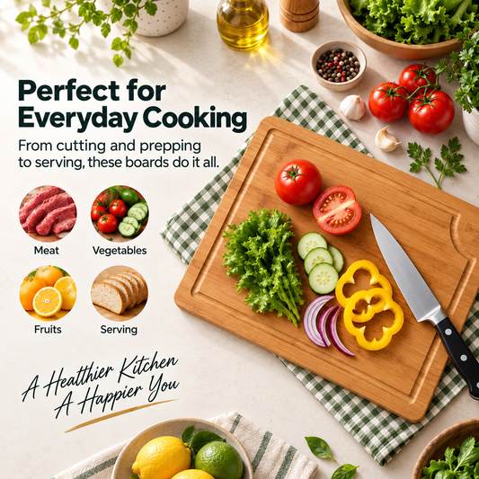 Bamboo Cutting Board Set
