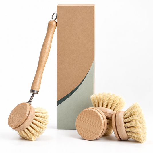 Bamboo Dish Brush Set