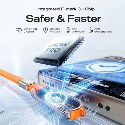 2-in-1 Type-C Charging Cable With Foldable Stand